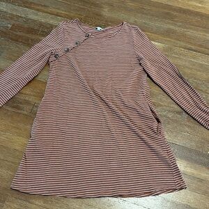 Umgee Striped Cotton Blend Dress
